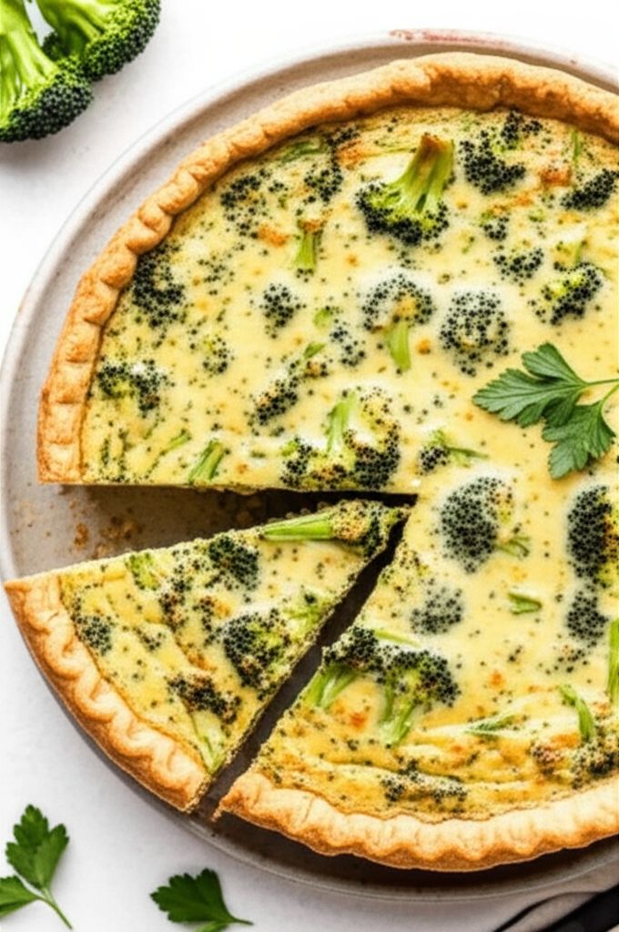Tofu Quiche with Broccoli