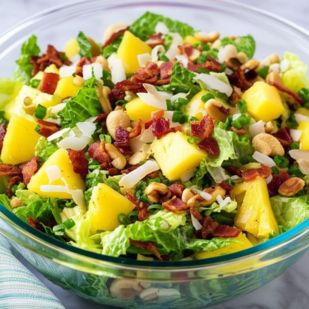 Tropical Salad with Pineapple Vinaigrette