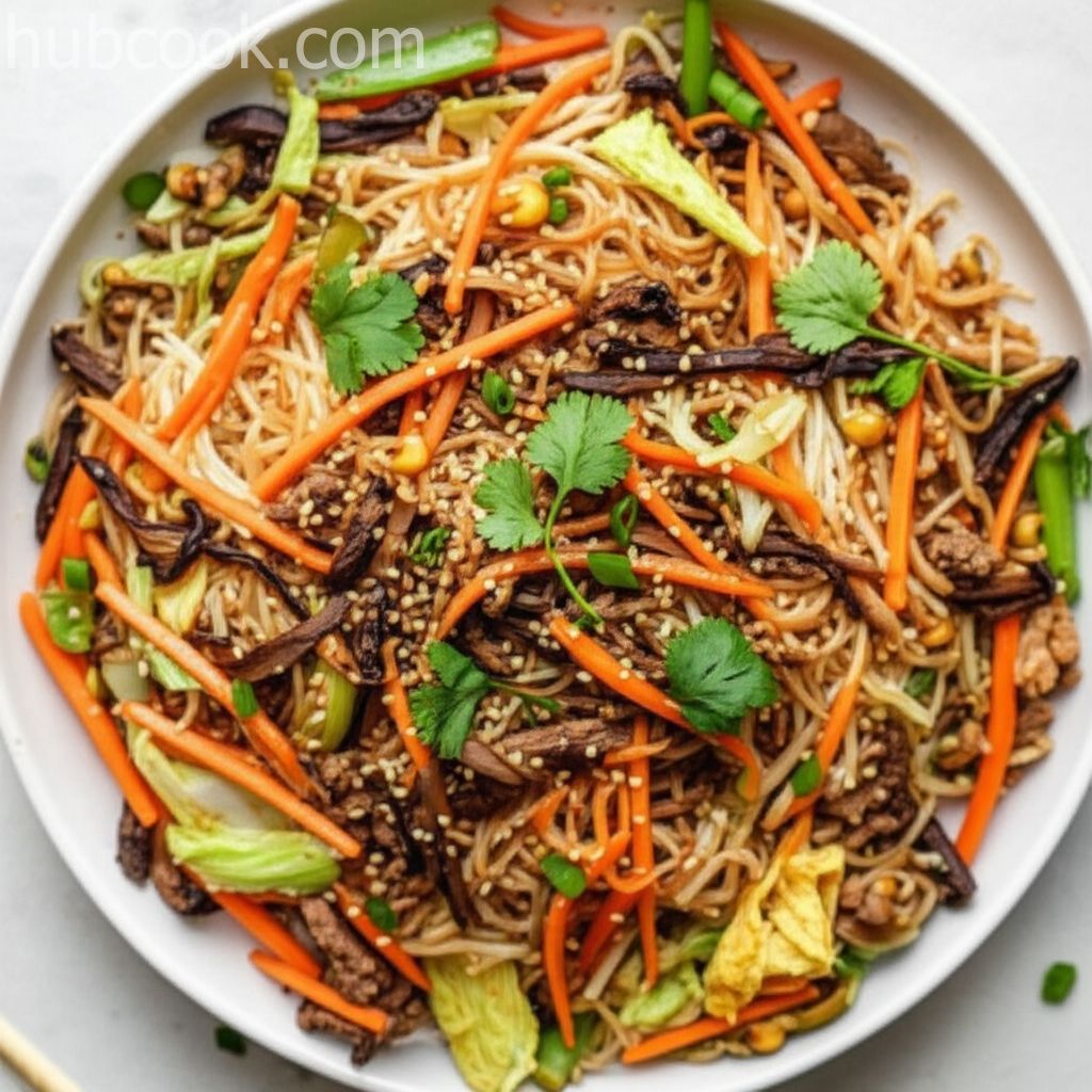 Tsao Mi Fun (Taiwanese Fried Rice Noodles)
