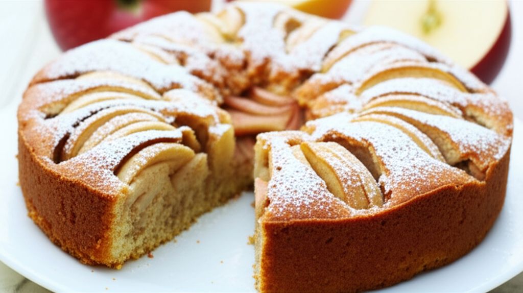 Versunkener Apfelkuchen (German Sunken Apple Cake)