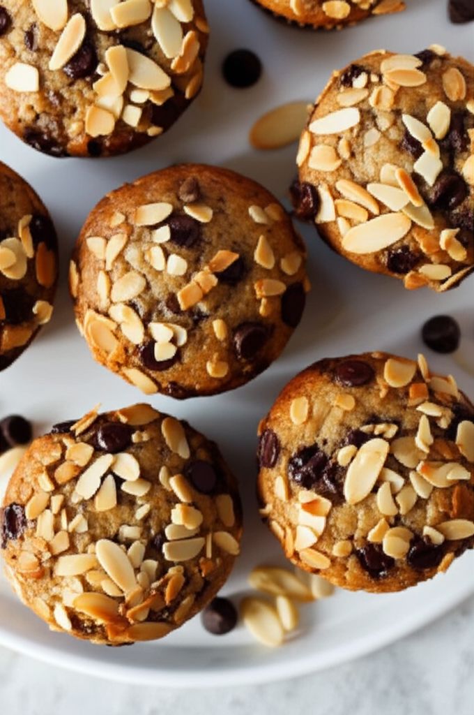 Almond Banana Chocolate Muffins
