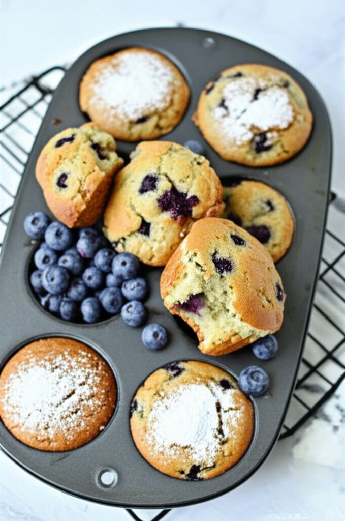 Almond Flour Blueberry Muffins (Gluten Free)