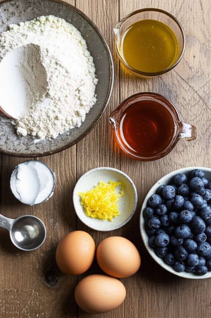 Almond Flour-Blueberry Muffins
