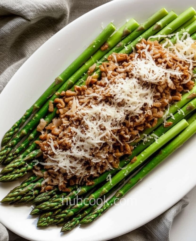 Asparagus with Pecans and Parm