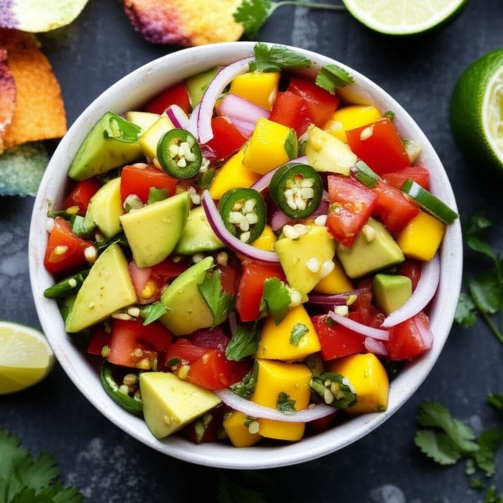 Avocado, Tomato and Mango Salsa