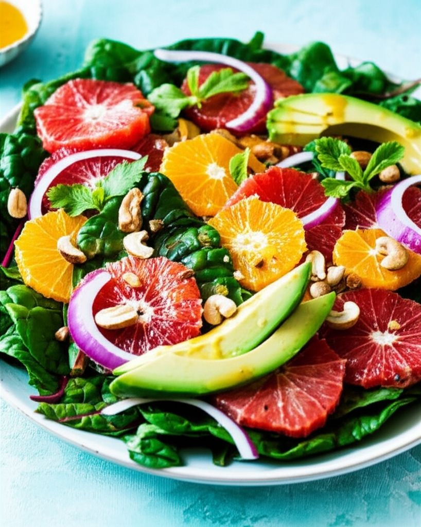 Avocado-Citrus Salad with Swiss Chard