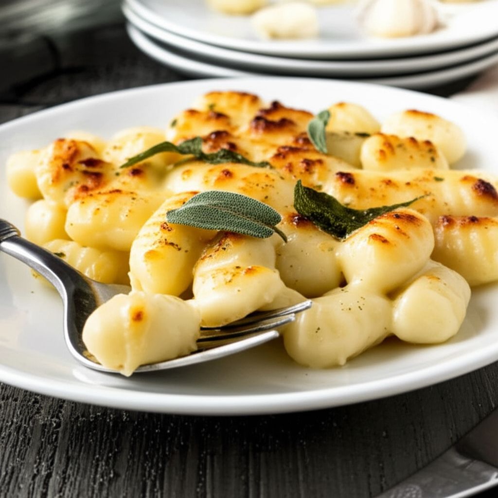 Baked Gnocchi with Sage and Cheese