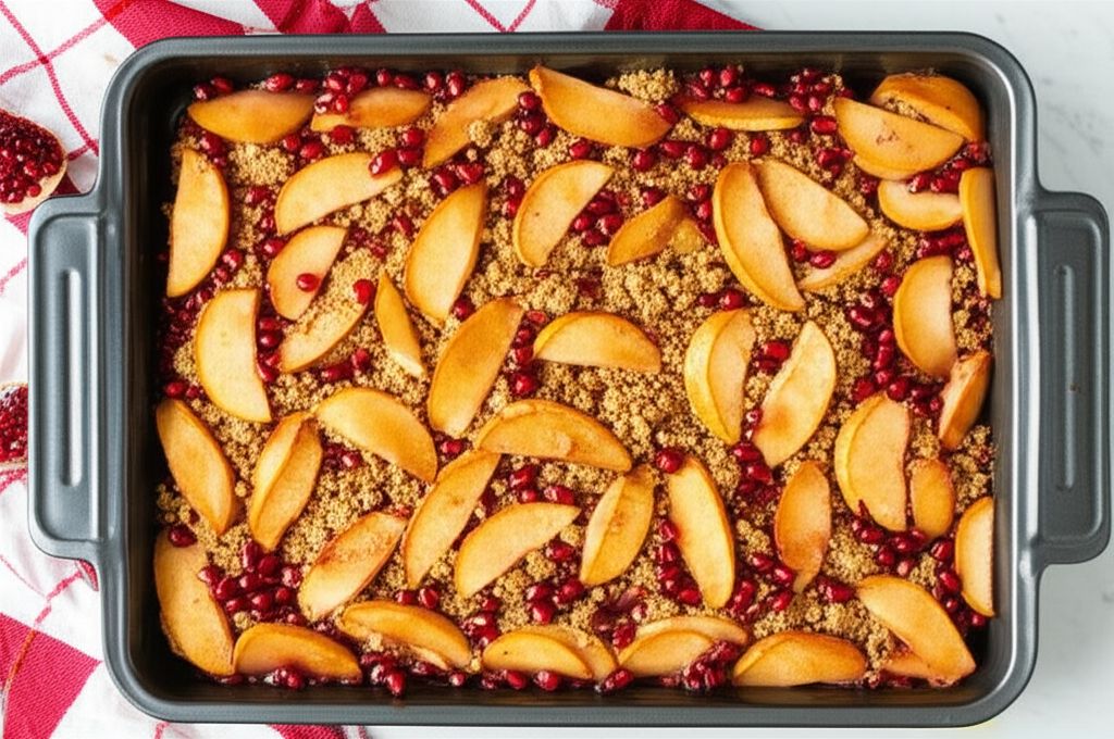 Brenda's Apple and Pomegranate Crisp