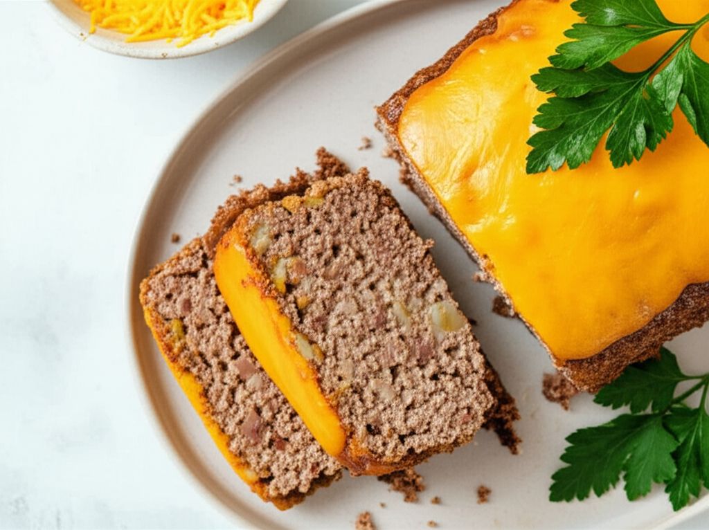 Cheesy Apple and Oat Meatloaf