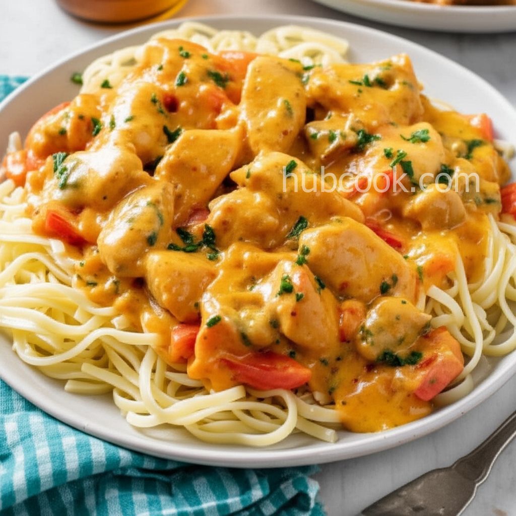 Chicken with Pepper Cheese Sauce