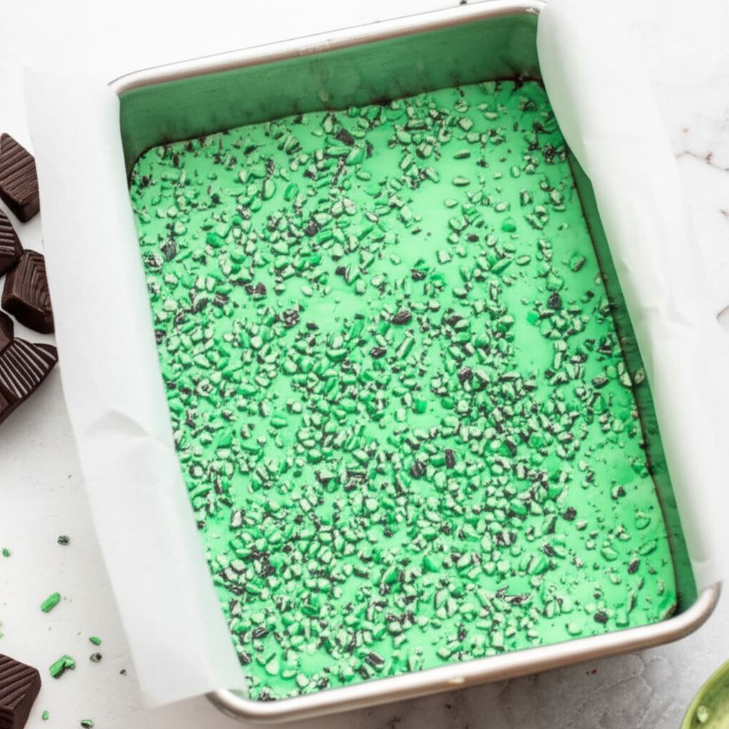 Chocolate Swirled Peppermint Fudge