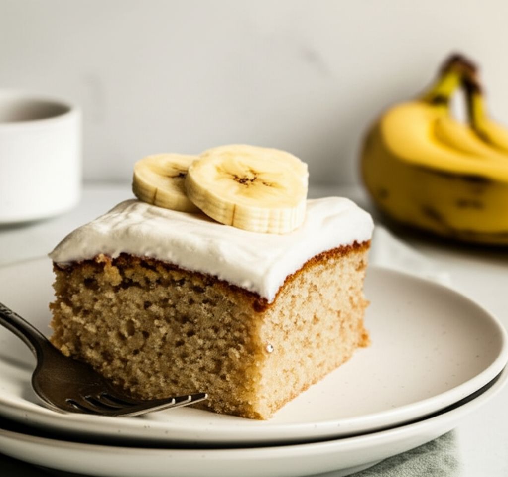 Cinnamon Banana Cream Cake