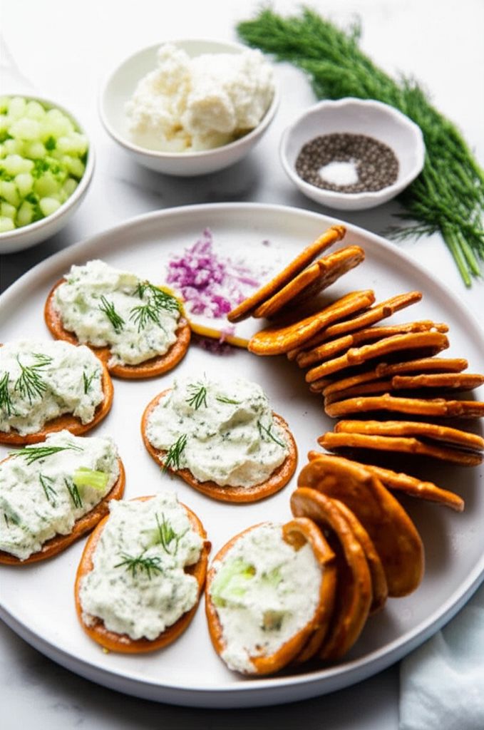 Cool and Creamy Cucumber Spread Bites