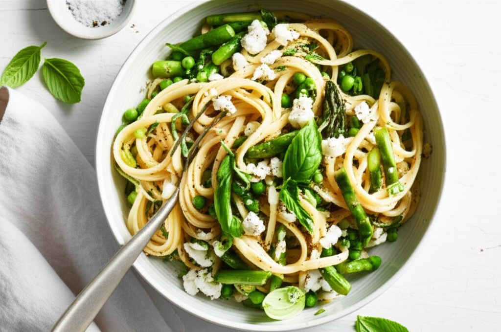 Cool and Light Pasta and Herbs