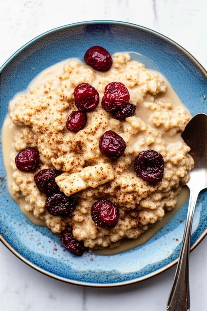 Cranberry, Cinnamon, and Brown Sugar Steel Cut Oats