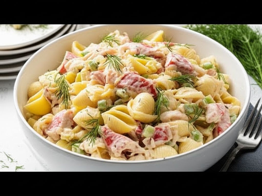 Creamy Crab and Pasta Salad