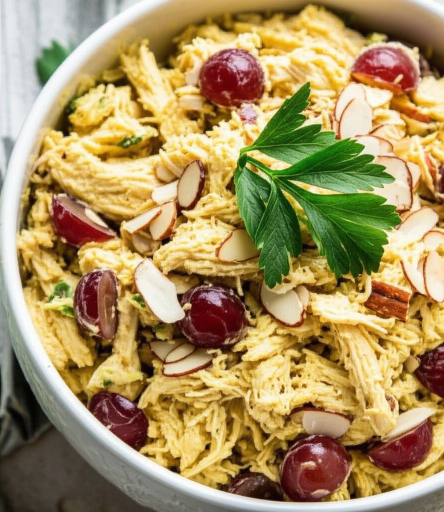 Curry Chicken Salad with Grapes