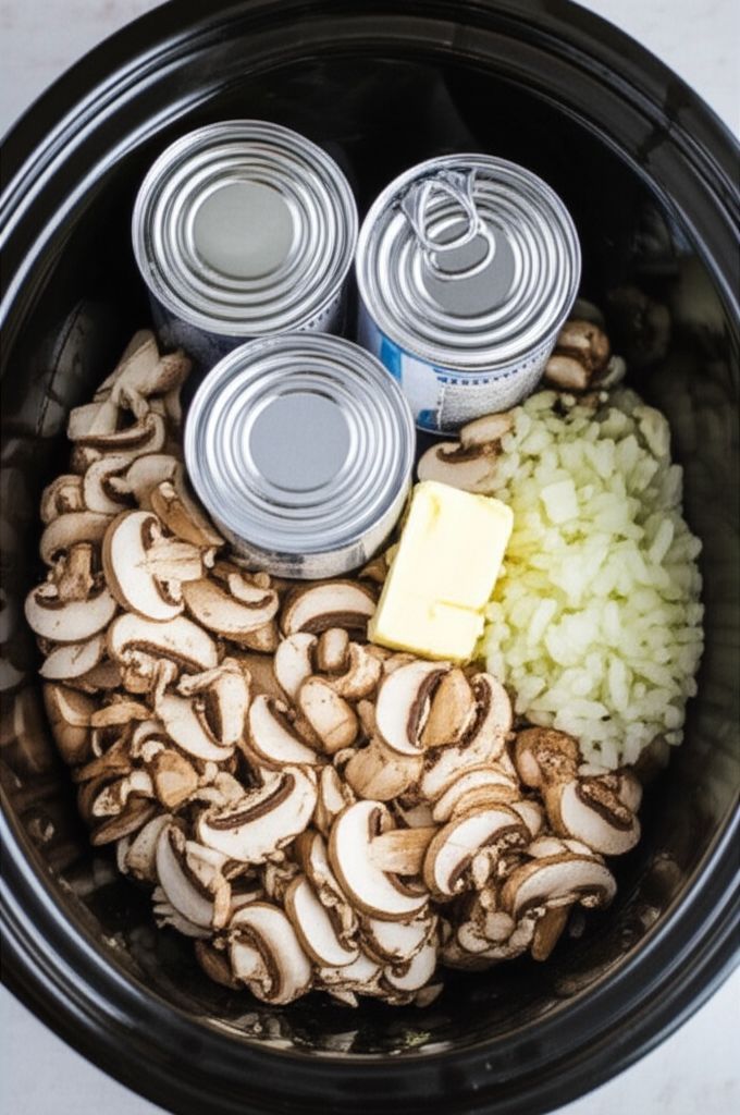 Easy Slow Cooker Stroganoff
