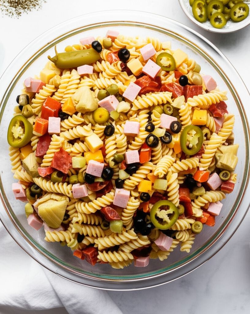 Ellen's Muffaletta Pasta Salad
