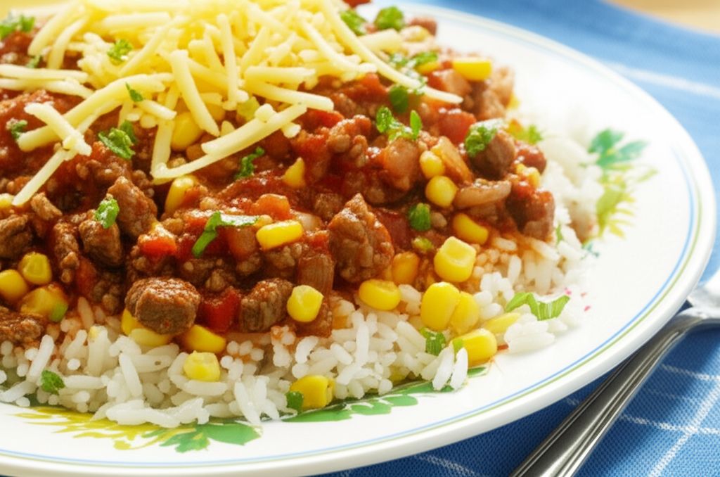 Fiesta Chili Beef and Rice