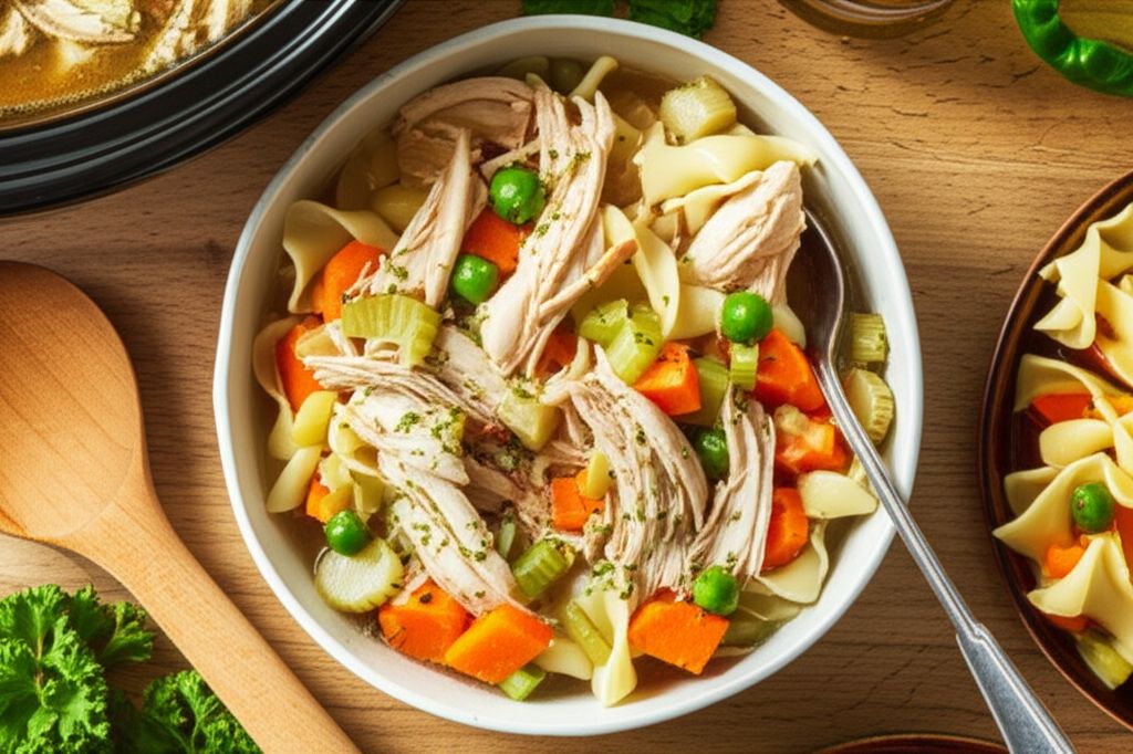 Great-Aunt Nina's Noodles and Chicken