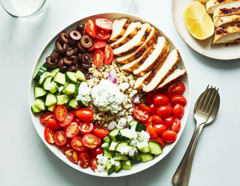 Greek Chicken Quinoa Bowl