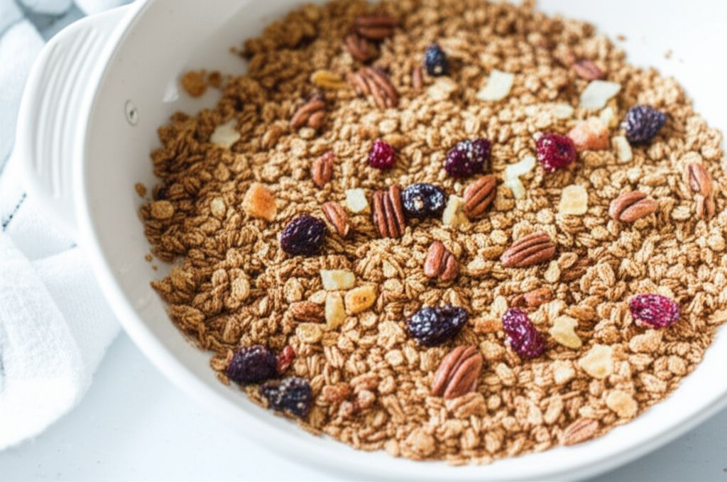 Maple Pecan Granola with Dried Fruit