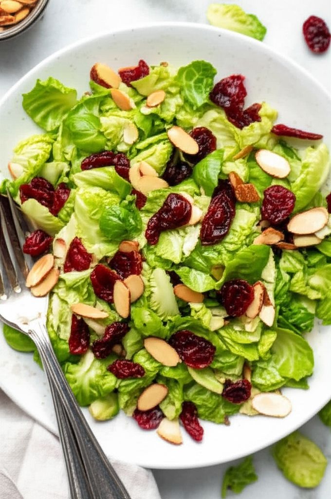 Maple-Dijon Brussels Leaf Salad