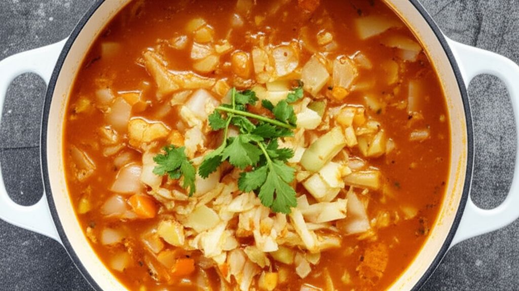 Meatless Cajun Cabbage Soup