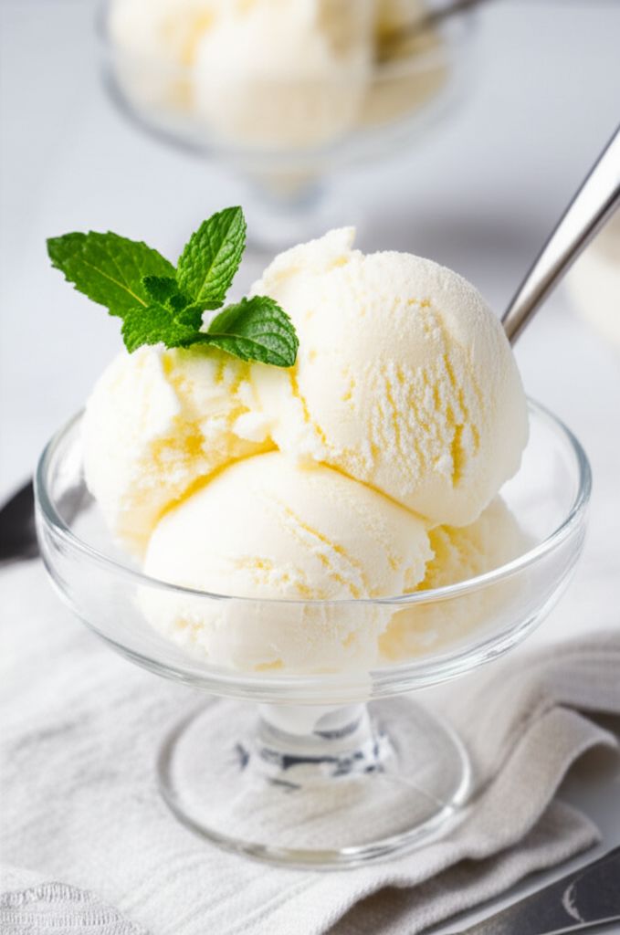 Old-Fashioned Snow Ice Cream