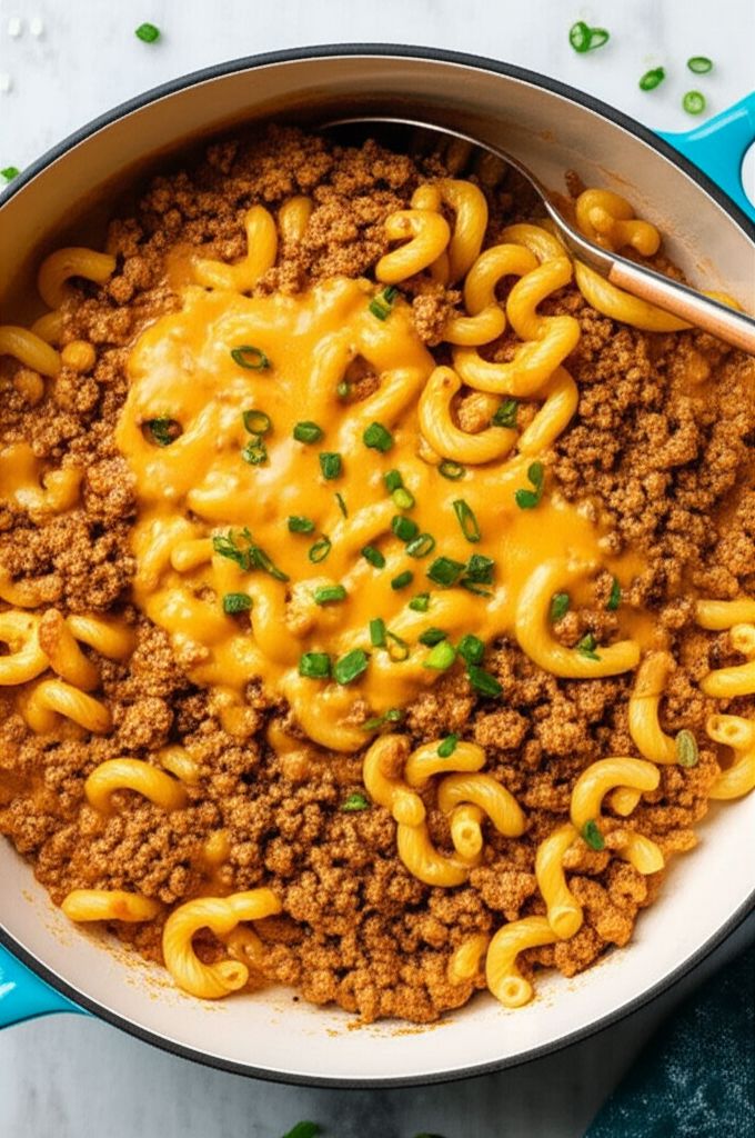 One-Pot Cheeseburger Pasta