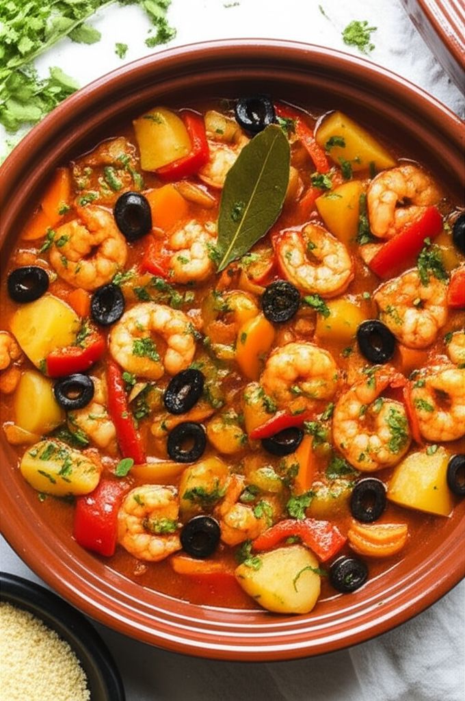 One-Pot Moroccan Shrimp Tagine
