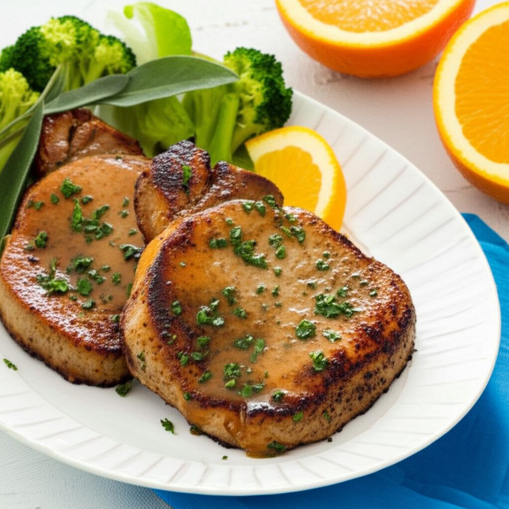 Orange-Sage Pork Chops