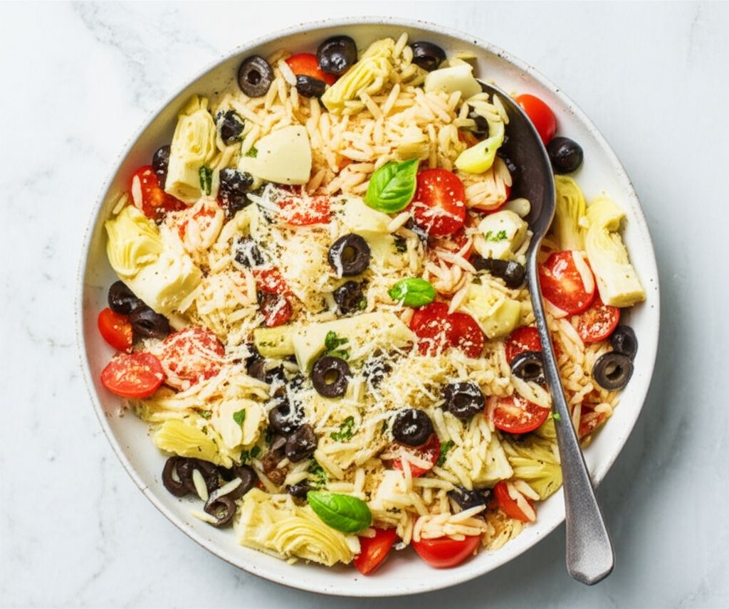 Orzo Tomato Artichoke Salad