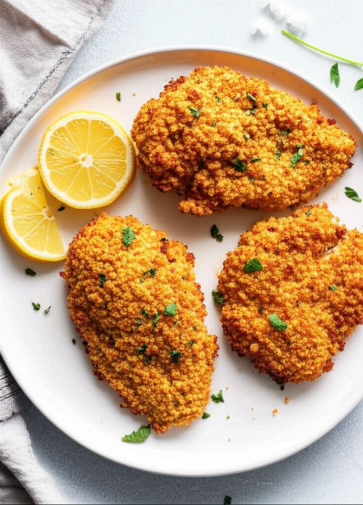 Oven Fried Lemonade Chicken