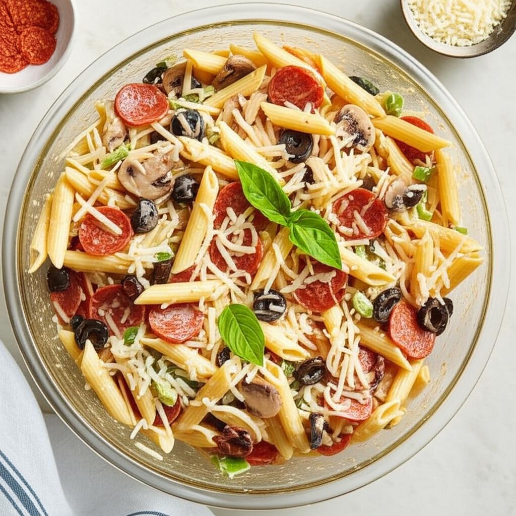 Pepperoni Pizza Pasta Salad