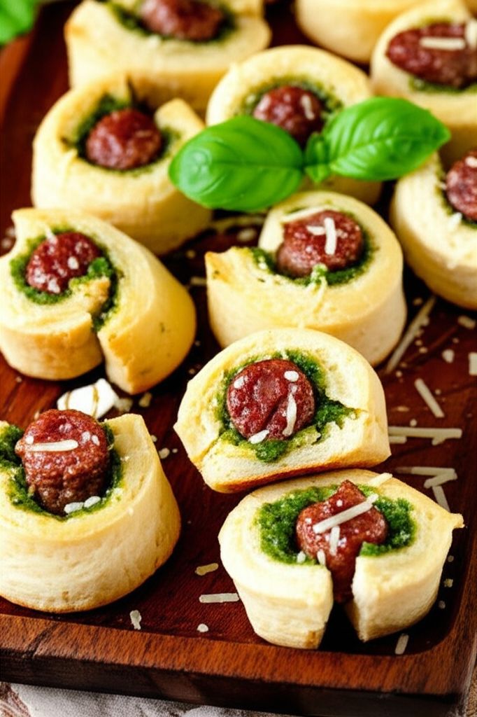 Pesto Sausage Biscuit Bites