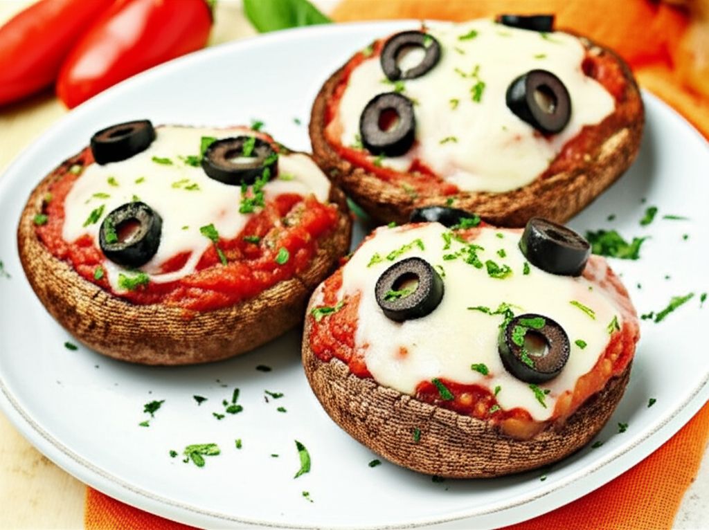 Pizza-Style Portabello Mushrooms