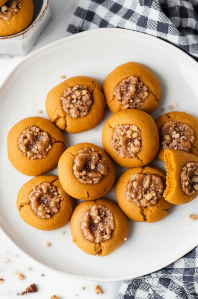 Pumpkin Thumbprint Cookies