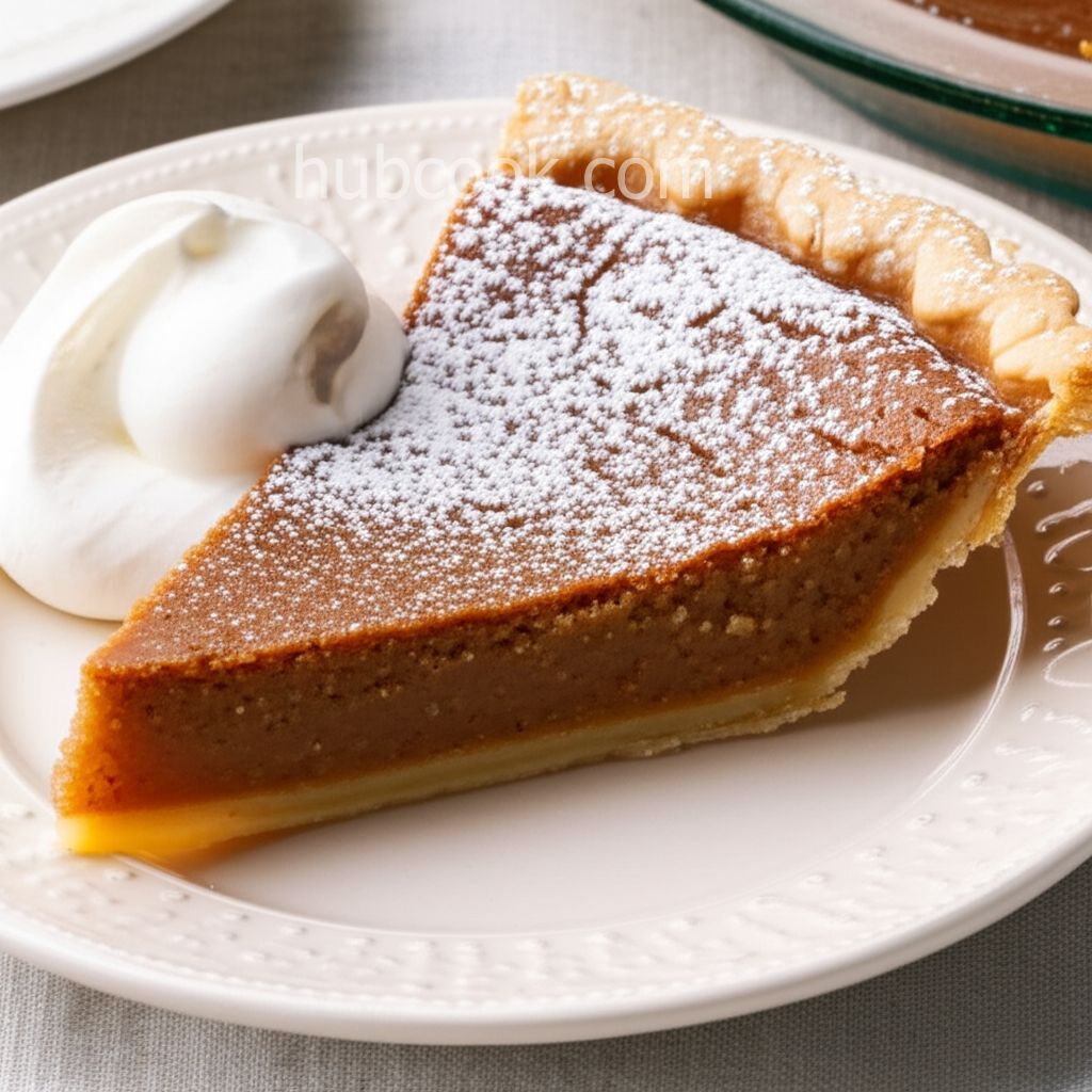 Quebec City Sugar Pie with Thick Cream