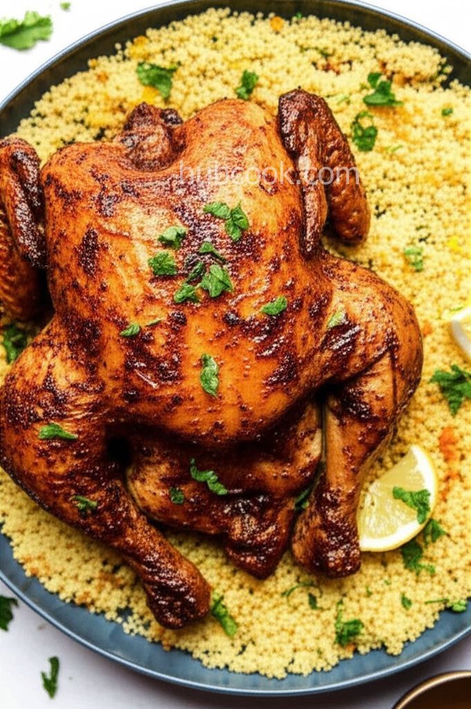Roasted Curried Chicken with Couscous