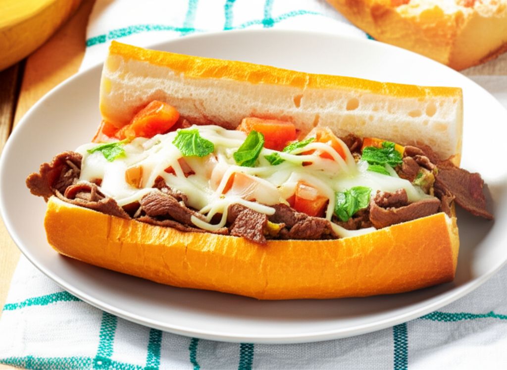 Saucy Cheese Steak Hoagies