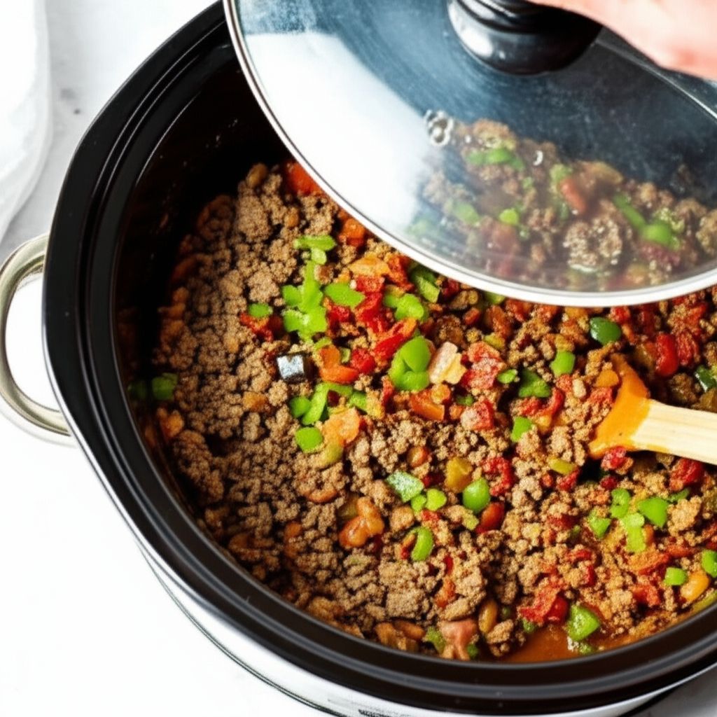 Slow Cooker Bean Casserole AKA Sweet Chili