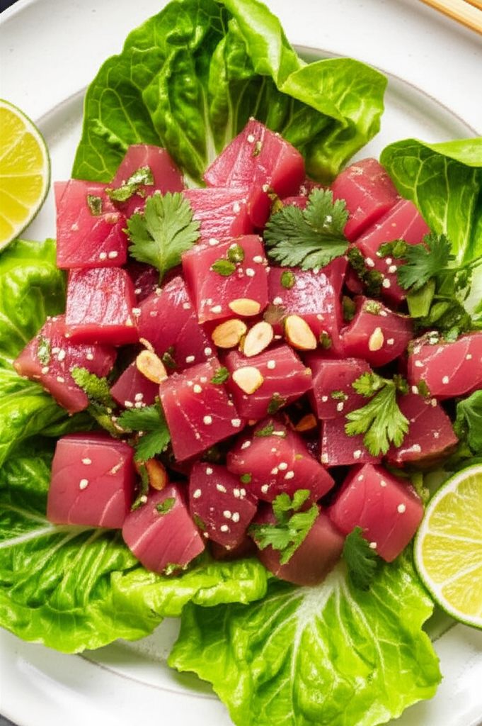 Spicy Ahi Poke Salad