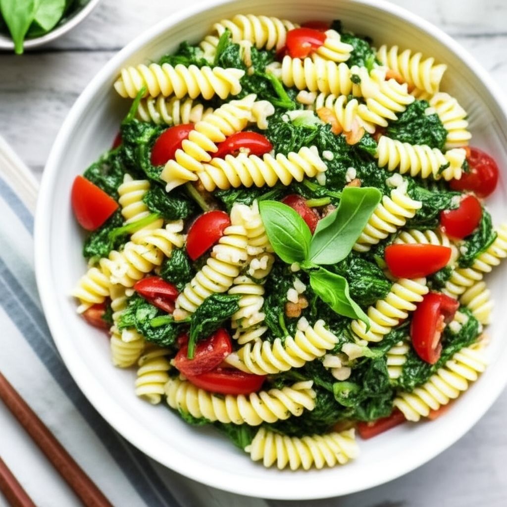 Spinach and Tomato Rotini