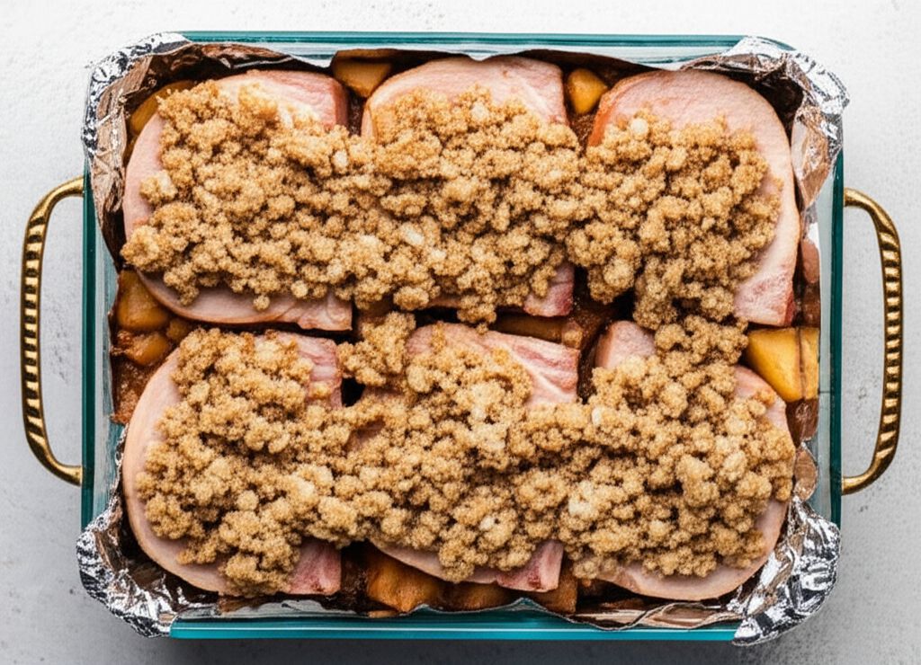 Apple Pork Chops and Stuffing