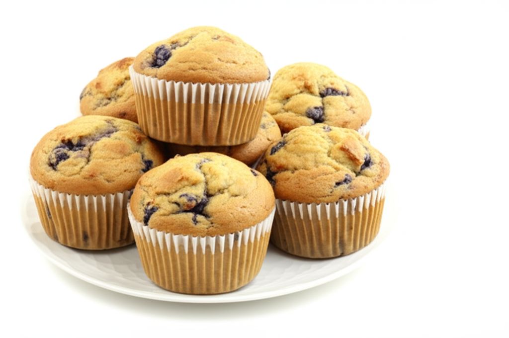 Blueberry Banana Coconut Flax Muffins