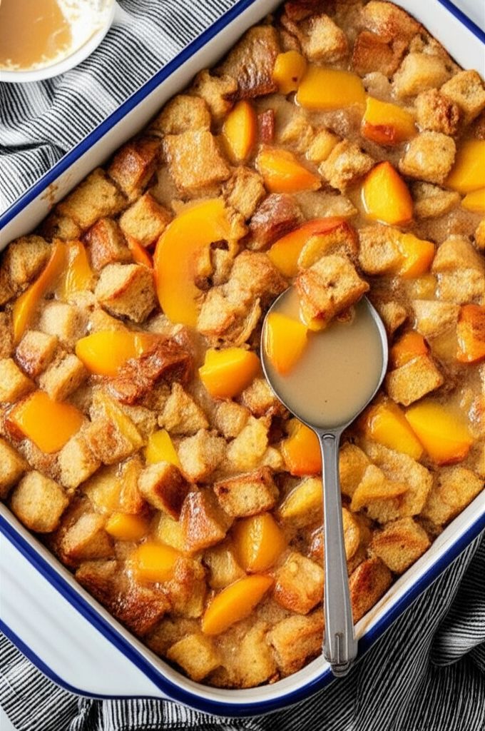 Bread Pudding with Whiskey Sauce and Fruit