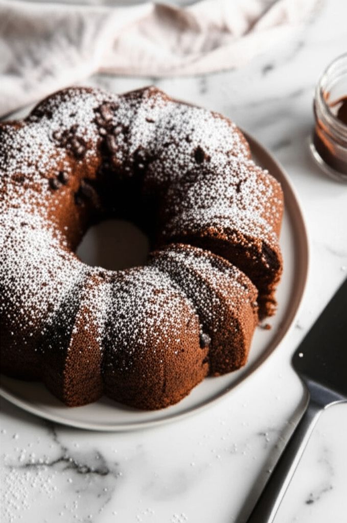 Cappuccino Pound Cake with Bittersweet Chocolate