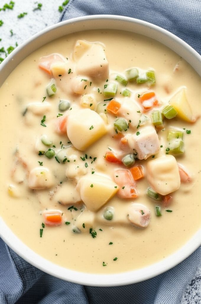 Cheesy Catfish Chowder